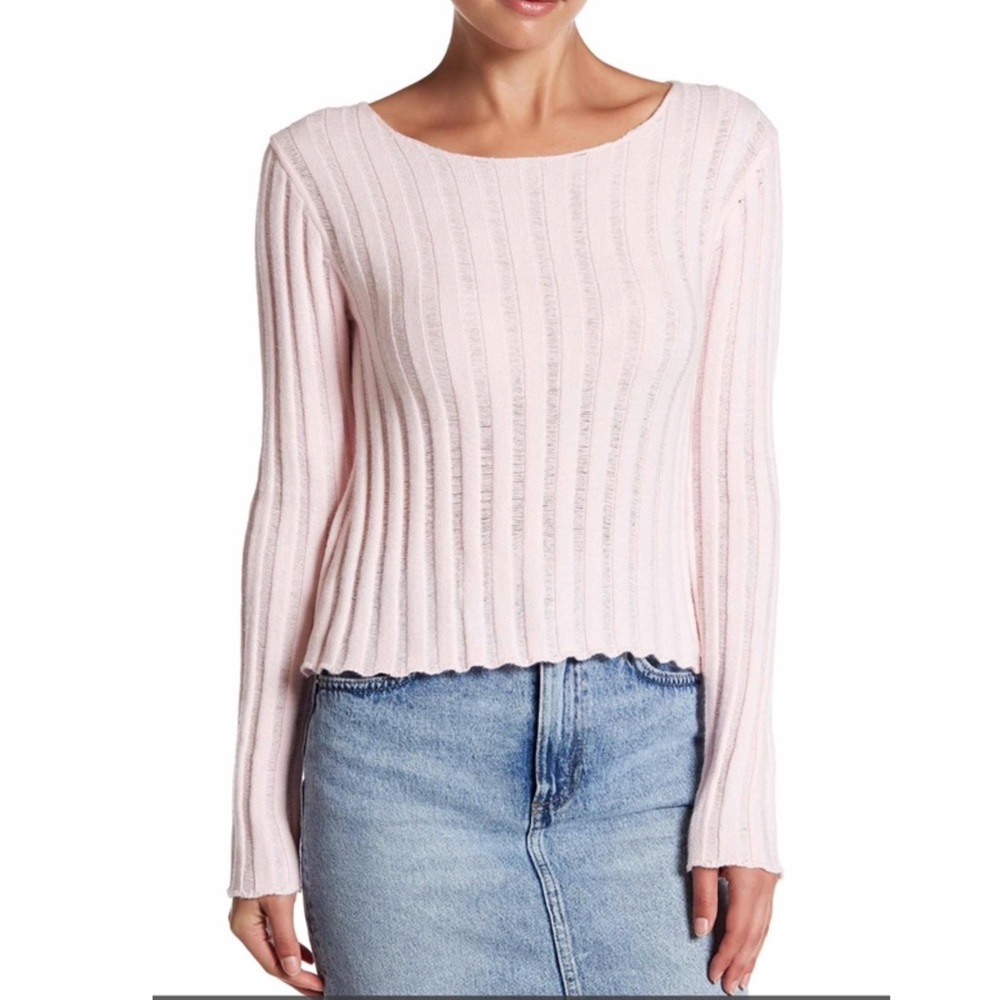 Textured Sweater in Pink